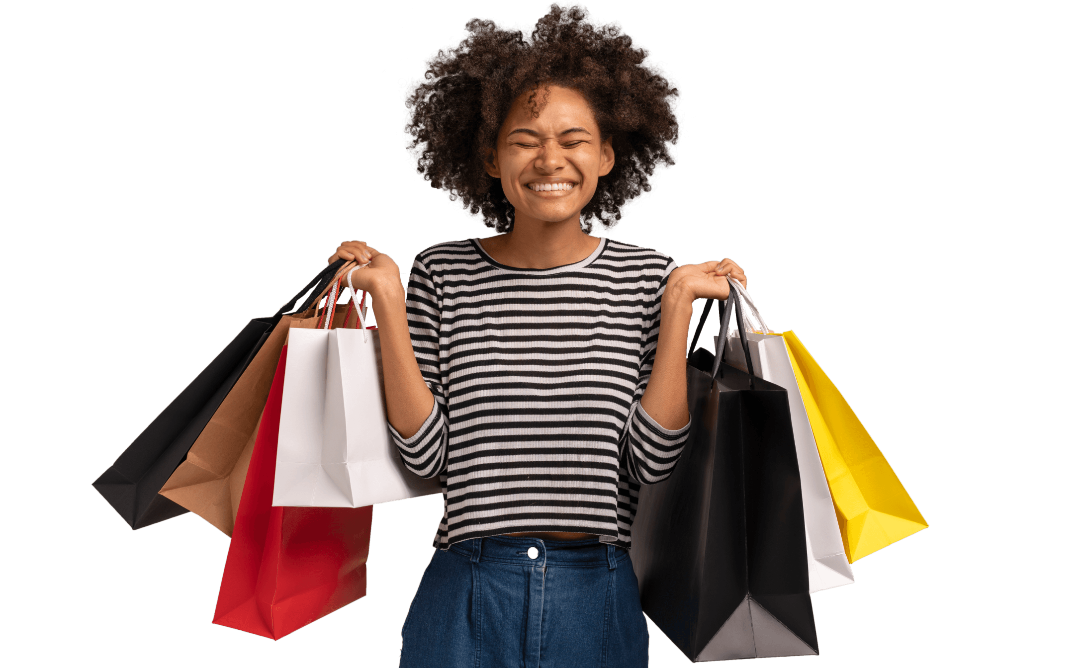 woman with shopping bag